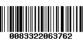 Código de Barras 0083322063762