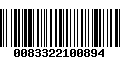 Código de Barras 0083322100894