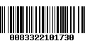 Código de Barras 0083322101730