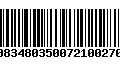 Código de Barras 00834803500721002708