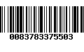 Código de Barras 0083783375503