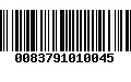 Código de Barras 0083791010045