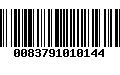 Código de Barras 0083791010144