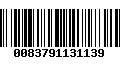 Código de Barras 0083791131139