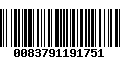 Código de Barras 0083791191751