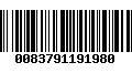 Código de Barras 0083791191980