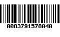 Código de Barras 0083791578040