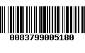 Código de Barras 0083799005180