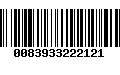 Código de Barras 0083933222121