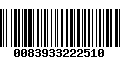 Código de Barras 0083933222510