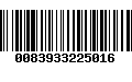 Código de Barras 0083933225016