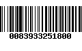 Código de Barras 0083933251800