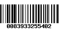 Código de Barras 0083933255402