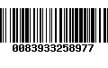 Código de Barras 0083933258977