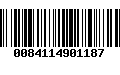 Código de Barras 0084114901187