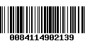 Código de Barras 0084114902139