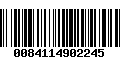 Código de Barras 0084114902245