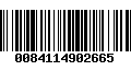 Código de Barras 0084114902665