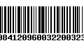 Código de Barras 00841209600322003239