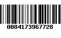 Código de Barras 0084173967728