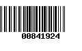 Código de Barras 00841924