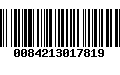 Código de Barras 0084213017819