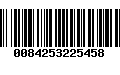 Código de Barras 0084253225458