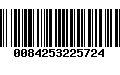 Código de Barras 0084253225724