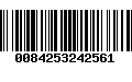 Código de Barras 0084253242561