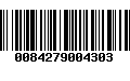 Código de Barras 0084279004303