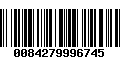 Código de Barras 0084279996745