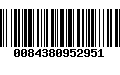 Código de Barras 0084380952951