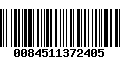 Código de Barras 0084511372405