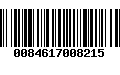 Código de Barras 0084617008215