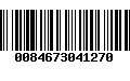 Código de Barras 0084673041270