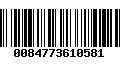 Código de Barras 0084773610581