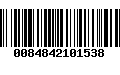 Código de Barras 0084842101538