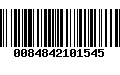 Código de Barras 0084842101545