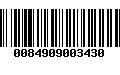 Código de Barras 0084909003430