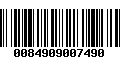 Código de Barras 0084909007490