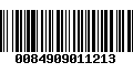 Código de Barras 0084909011213