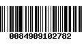 Código de Barras 0084909102782