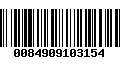 Código de Barras 0084909103154