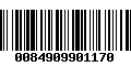 Código de Barras 0084909901170