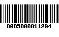 Código de Barras 0085000011294