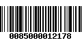 Código de Barras 0085000012178