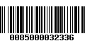 Código de Barras 0085000032336