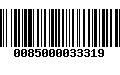 Código de Barras 0085000033319