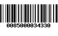 Código de Barras 0085000034330