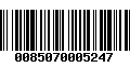 Código de Barras 0085070005247